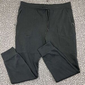 Express Jogger Sweatpants Men Large Black Stretch Zipper Pockets Drawstring L